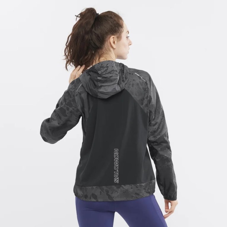 Salomon Bonatti Cross Wind Women's Shell Jackets Black | CA 64J30